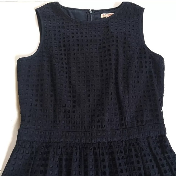 BROOKS BROS. Navy Blue Sleeveless Dress SZ. 4 - Picture 5 of 7